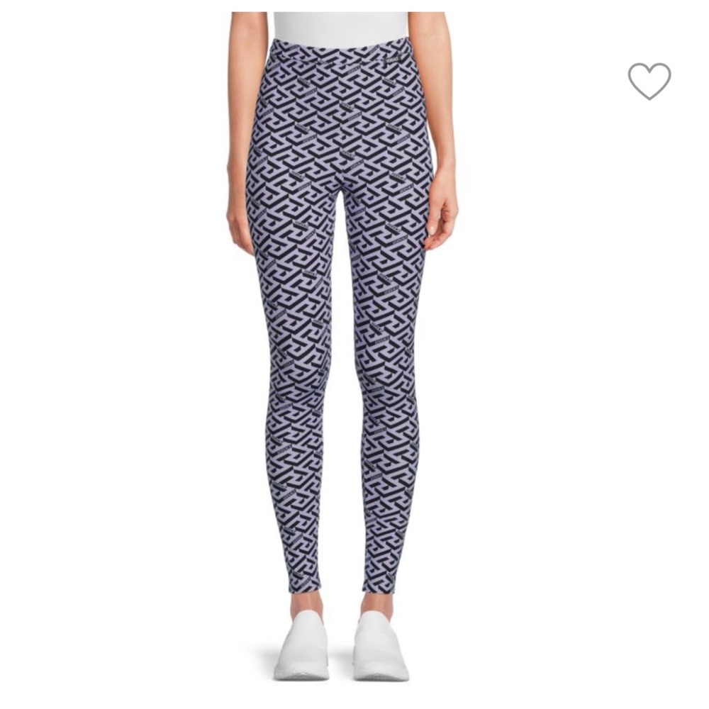Versace Monogram Print Leggings
